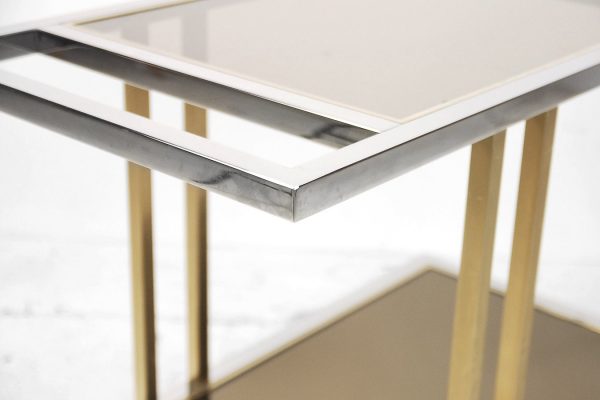 Belgian Gilded Bar Cart from Belgo Chrom, 1970s - Image 9