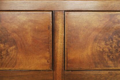 Walnut and Burl Swedish Buffet with Glass Vitrine, 1940s - Image 18