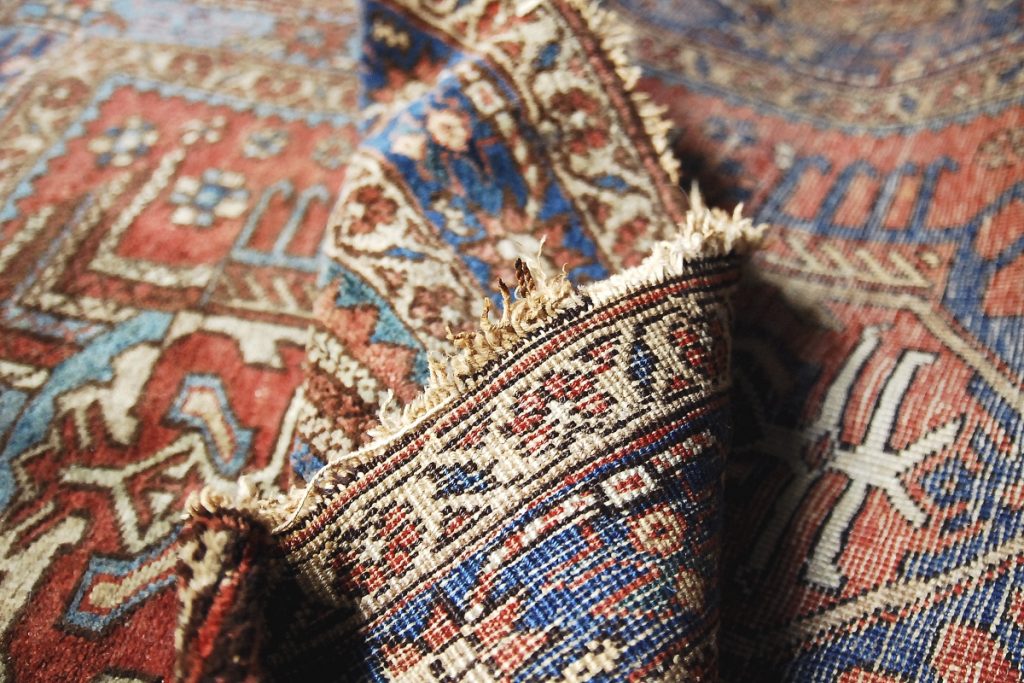 Antique Hand-Woven Middle Eastern Rug, 1920s