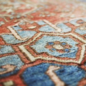 Antique Hand-Woven Middle Eastern Rug, 1920s
