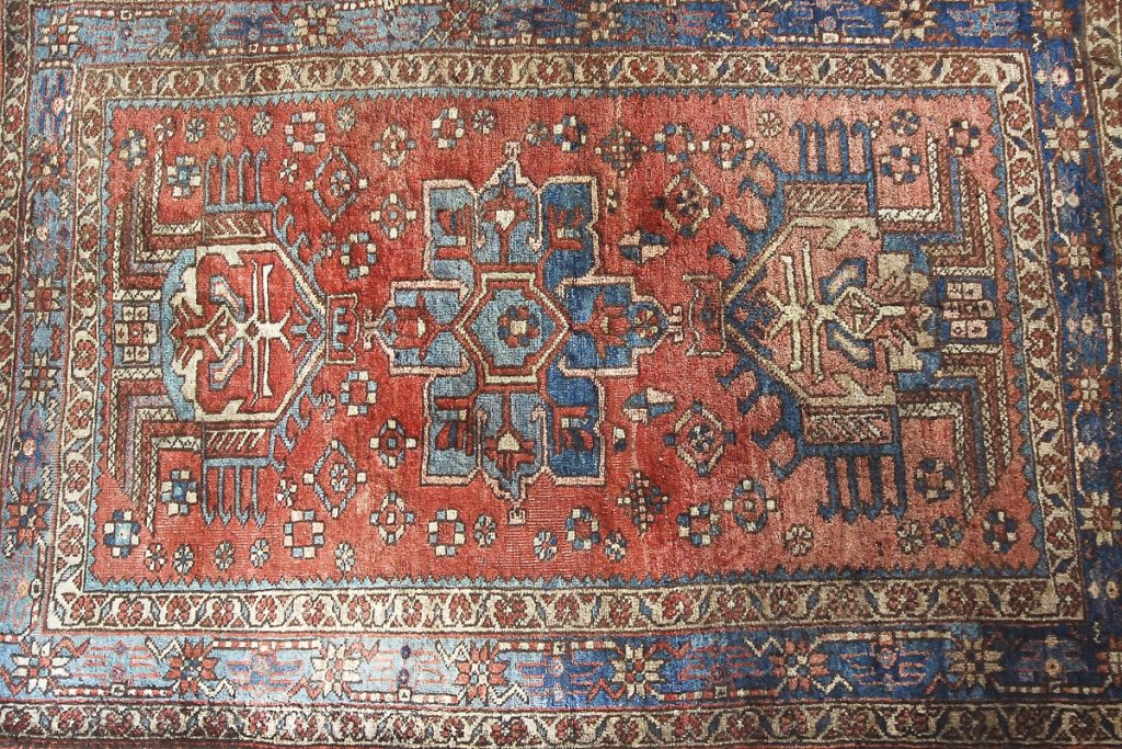 Antique Hand-Woven Middle Eastern Rug, 1920s