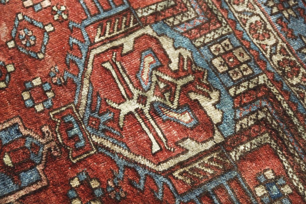 Antique Hand-Woven Middle Eastern Rug, 1920s