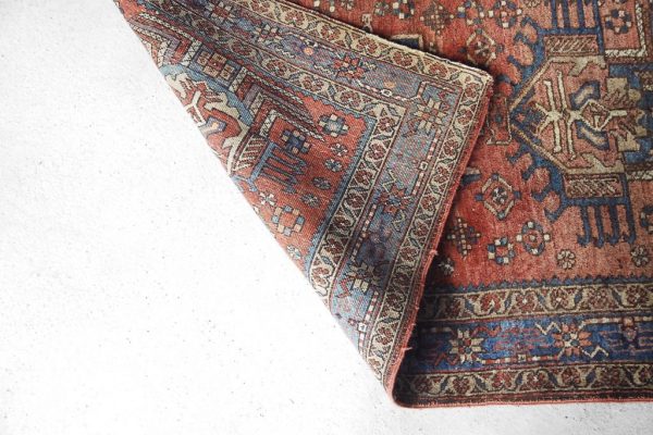 Antique Hand-Woven Middle Eastern Rug, 1920s - Image 7