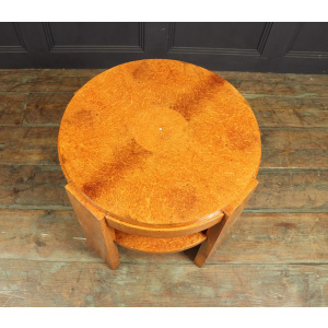 French Art Deco Coffee Table In Amboyna