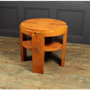 French Art Deco Coffee Table In Amboyna