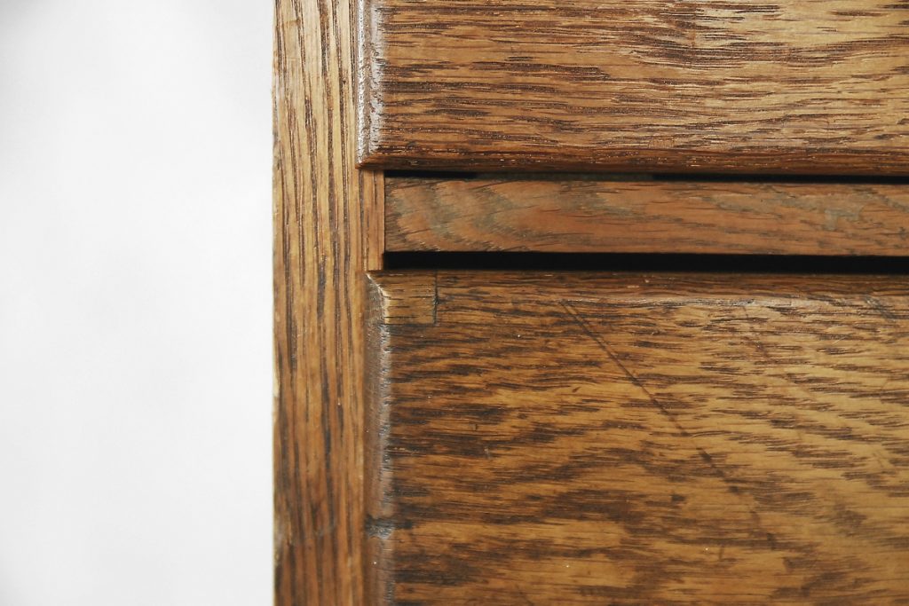 Industrial Oak Filing Cabinet, 1920s