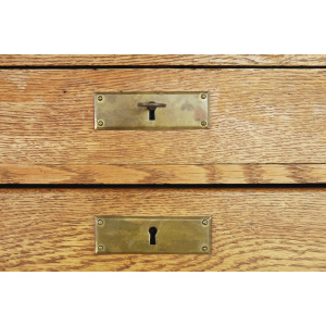 Industrial Oak Filing Cabinet, 1920s
