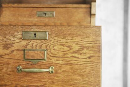 Industrial Oak Filing Cabinet, 1920s - Image 13