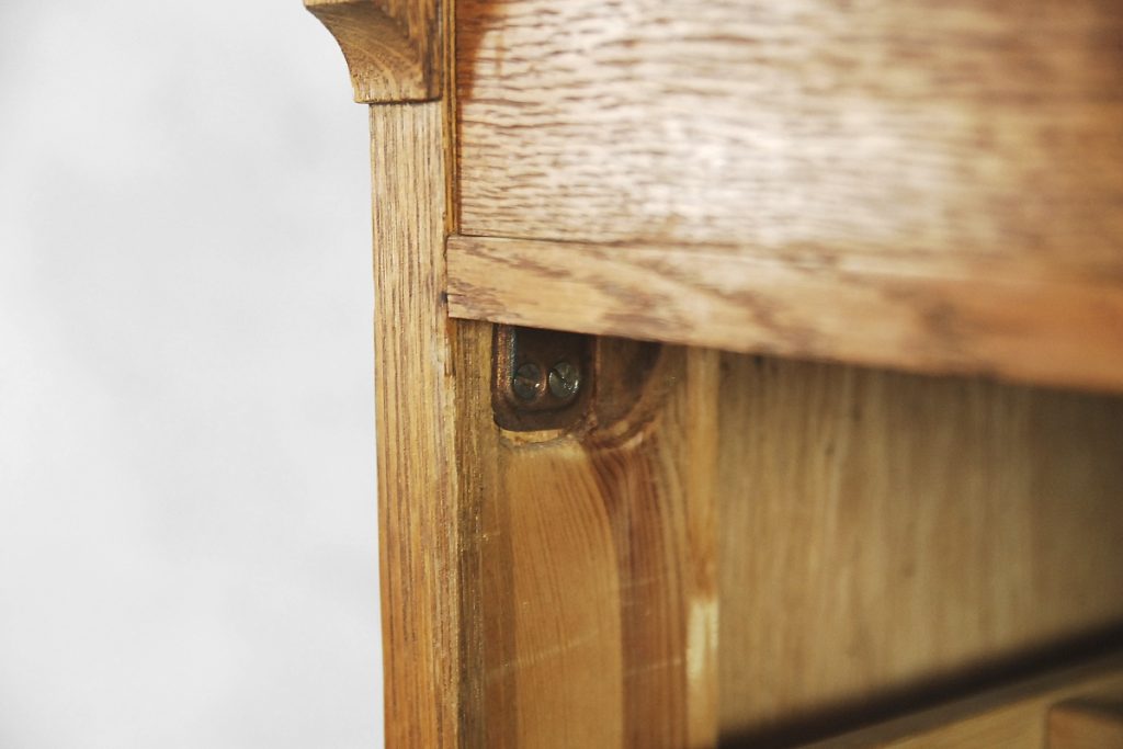 Industrial Oak Filing Cabinet, 1920s