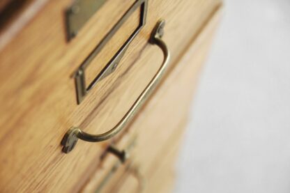 Industrial Oak Filing Cabinet, 1920s - Image 11