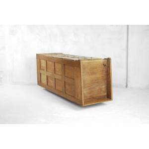 Industrial Oak Filing Cabinet, 1920s