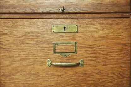 Industrial Oak Filing Cabinet, 1920s - Image 28