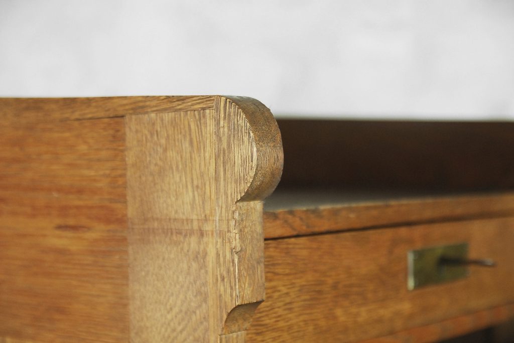 Industrial Oak Filing Cabinet, 1920s
