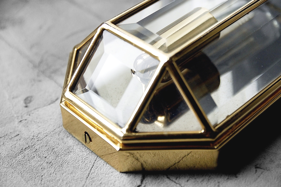 Geometric Mid-Century Modern Sconces in Brass, 1970s