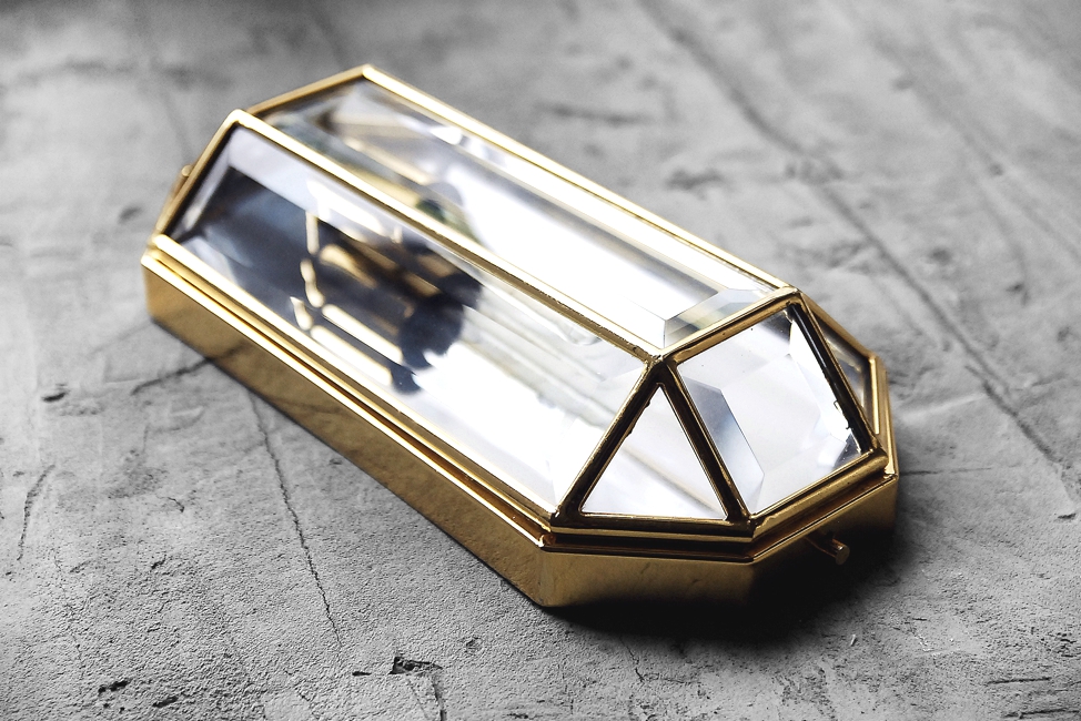 Geometric Mid-Century Modern Sconces in Brass, 1970s