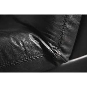 Minimalist German Leather & Chrome Modular Sofa from Klöber, 1980s