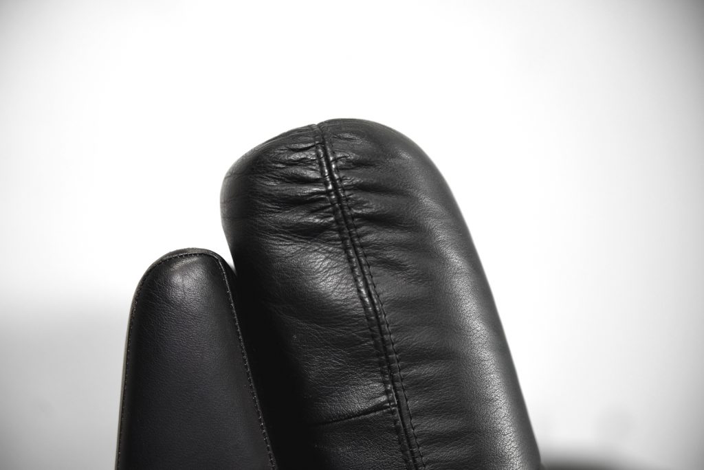 Minimalist German Leather & Chrome Modular Sofa from Klöber, 1980s