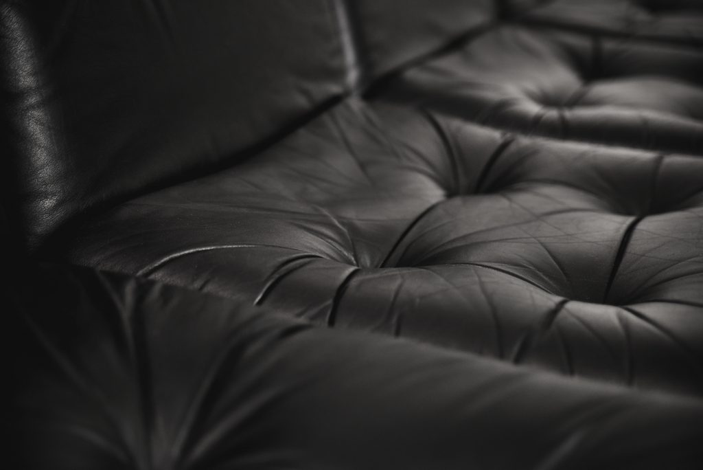 Minimalist German Leather & Chrome Modular Sofa from Klöber, 1980s