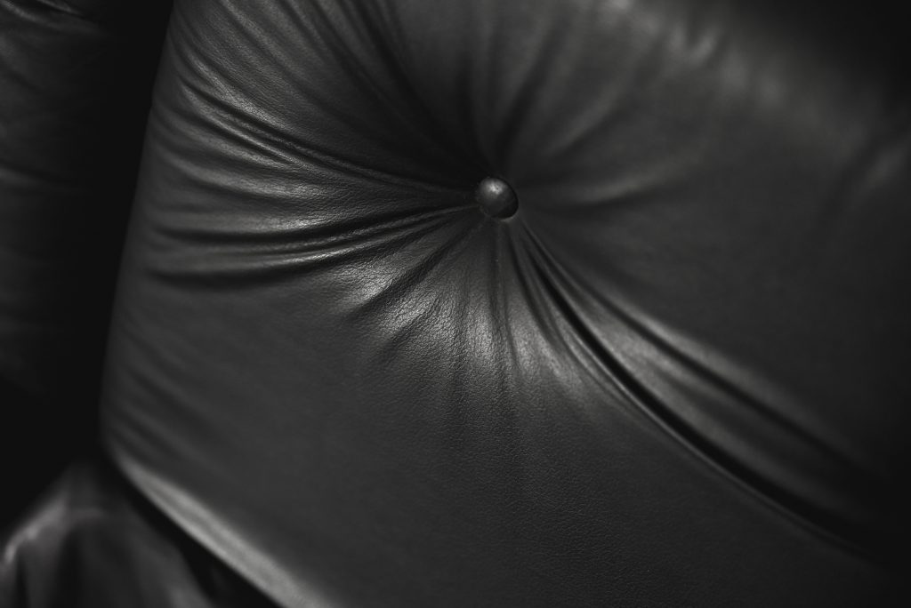 Minimalist German Leather & Chrome Modular Sofa from Klöber, 1980s