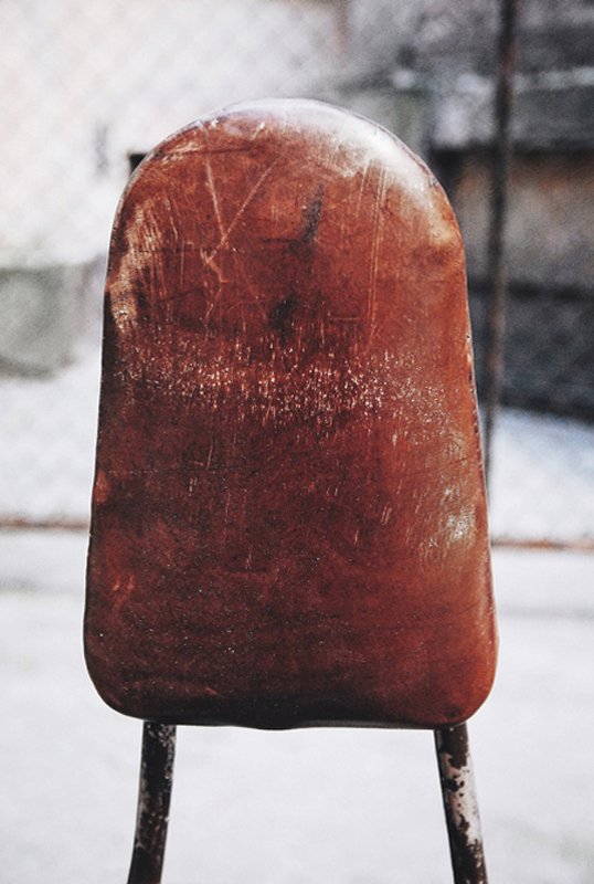 American Industrial Leather Swivel Chair, 1930s