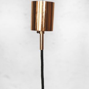 Copper Gold Pendant Lamp with 8 Lights, 1970s
