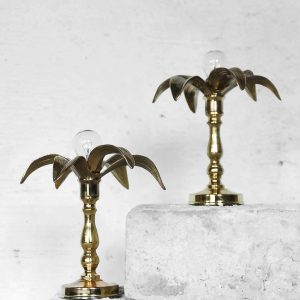 Belgian Brass Hollywood Regency Lamps from Massive, 1970s