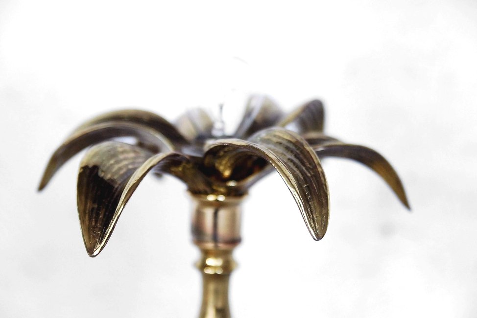 Belgian Brass Hollywood Regency Lamps from Massive, 1970s