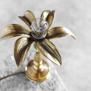 Belgian Brass Hollywood Regency Lamps from Massive, 1970s