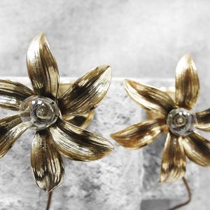 Belgian Brass Hollywood Regency Lamps from Massive, 1970s