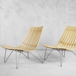 Norwegian Scandia Easy Chairs by Hans Brattrud for Fjordfiesta, 2000s, Set of 2