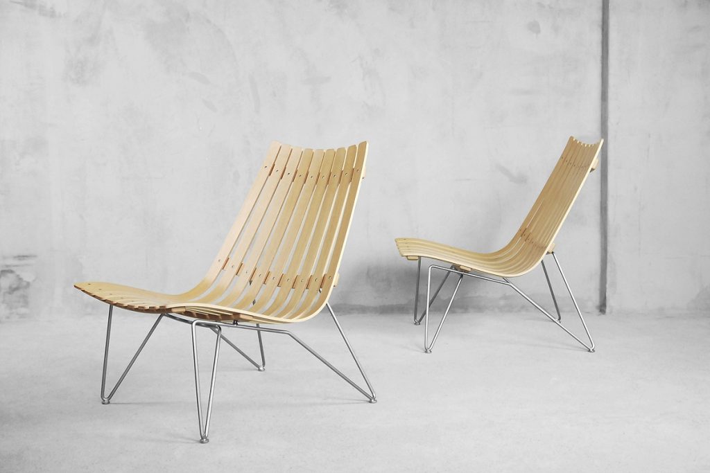 Norwegian Scandia Easy Chairs by Hans Brattrud for Fjordfiesta, 2000s, Set of 2