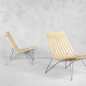 Norwegian Scandia Easy Chairs by Hans Brattrud for Fjordfiesta, 2000s, Set of 2