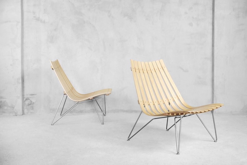 Norwegian Scandia Easy Chairs by Hans Brattrud for Fjordfiesta, 2000s, Set of 2