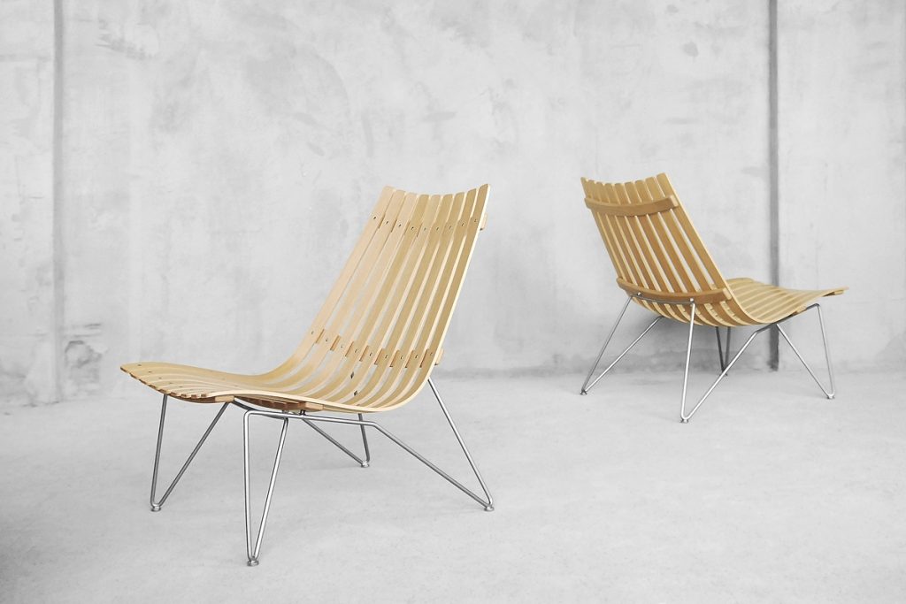 Norwegian Scandia Easy Chairs by Hans Brattrud for Fjordfiesta, 2000s, Set of 2
