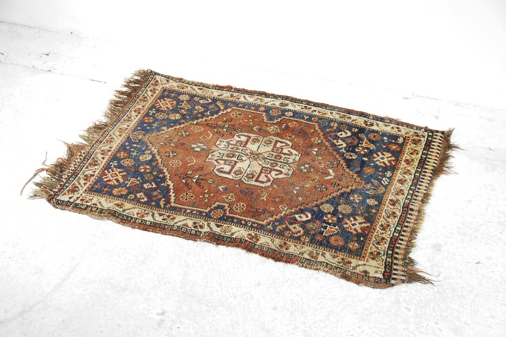 Antique Middle Eastern Hand-Woven Rug, 1880s