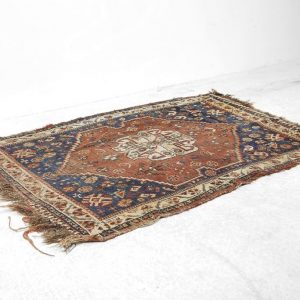 Antique Middle Eastern Hand-Woven Rug, 1880s