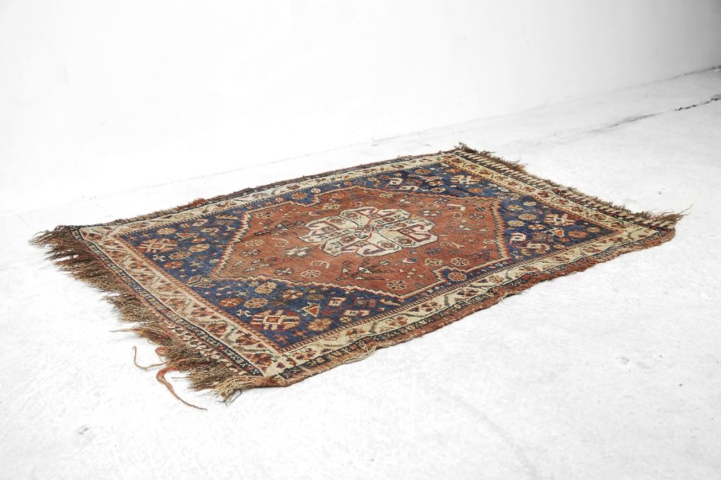 Antique Middle Eastern Hand-Woven Rug, 1880s
