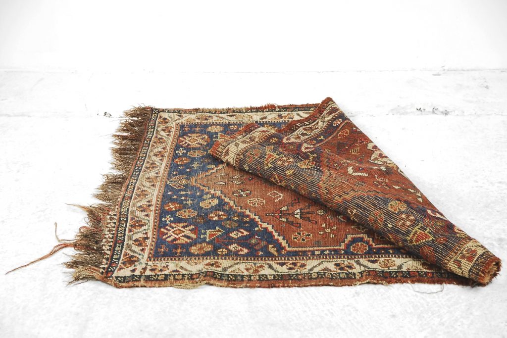Antique Middle Eastern Hand-Woven Rug, 1880s