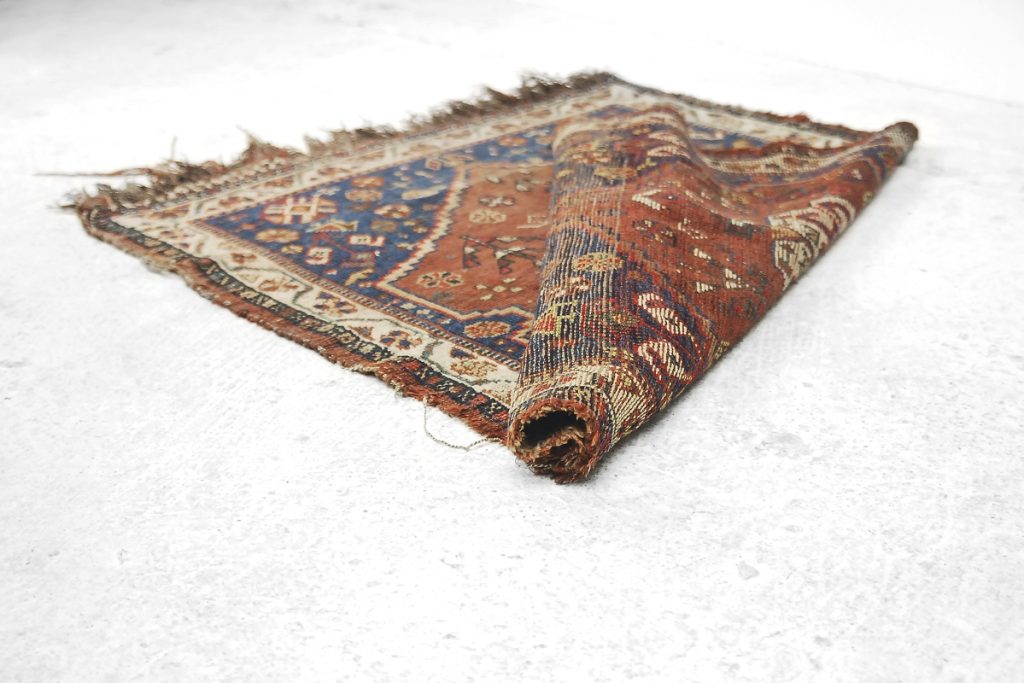 Antique Middle Eastern Hand-Woven Rug, 1880s