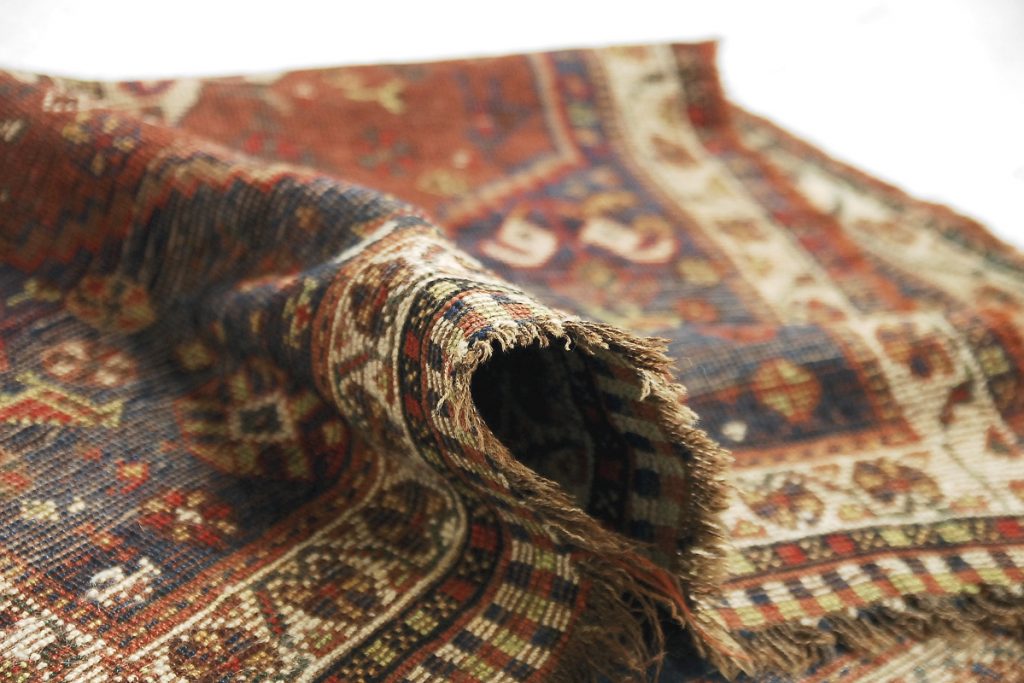 Antique Middle Eastern Hand-Woven Rug, 1880s