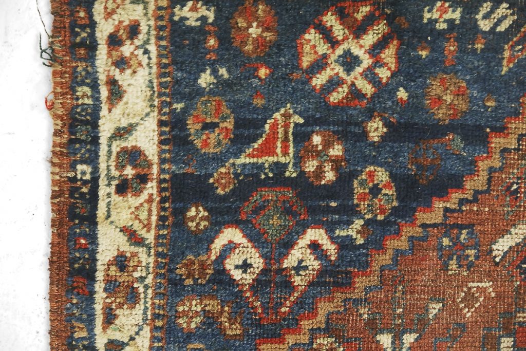 Antique Middle Eastern Hand-Woven Rug, 1880s