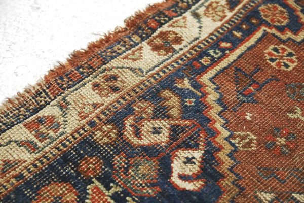 Antique Middle Eastern Hand-Woven Rug, 1880s - Image 5