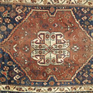Antique Middle Eastern Hand-Woven Rug, 1880s