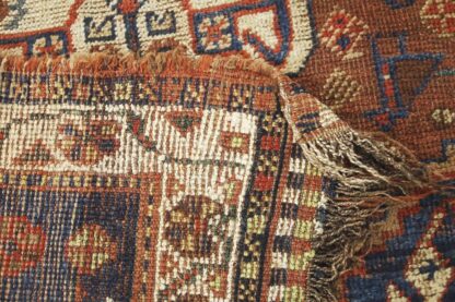 Antique Middle Eastern Hand-Woven Rug, 1880s - Image 8