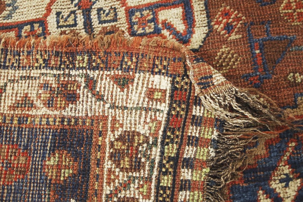 Antique Middle Eastern Hand-Woven Rug, 1880s