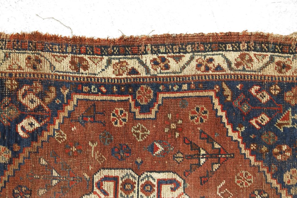 Antique Middle Eastern Hand-Woven Rug, 1880s