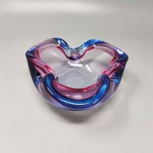 1960s Gorgeous Blue and Pink Catchall By Flavio Poli for Seguso