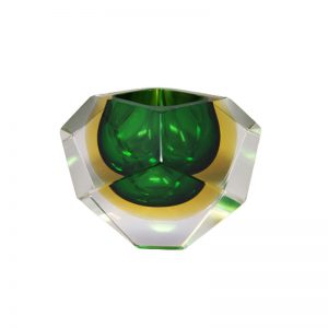 1960s Green Ashtray or Vide Poche By Flavio Poli for Seguso