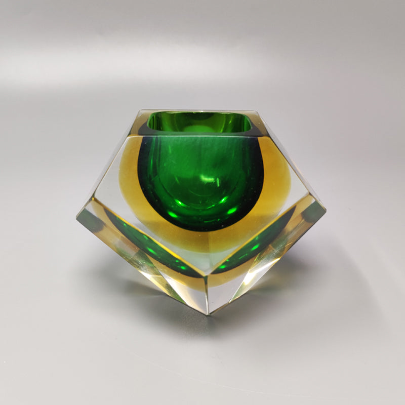 1960s Green Ashtray or Vide Poche By Flavio Poli for Seguso