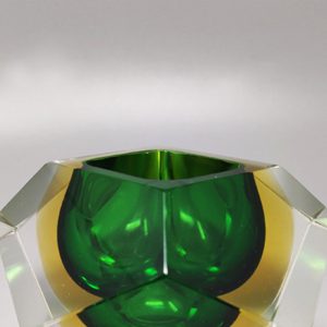 1960s Green Ashtray or Vide Poche By Flavio Poli for Seguso